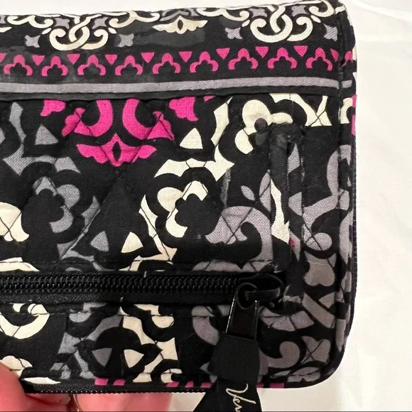Vera Bradley Canterberry Magenta Crossbody Mailbag and Turn Locn Wallet Bundle - Picture 15 of 16
